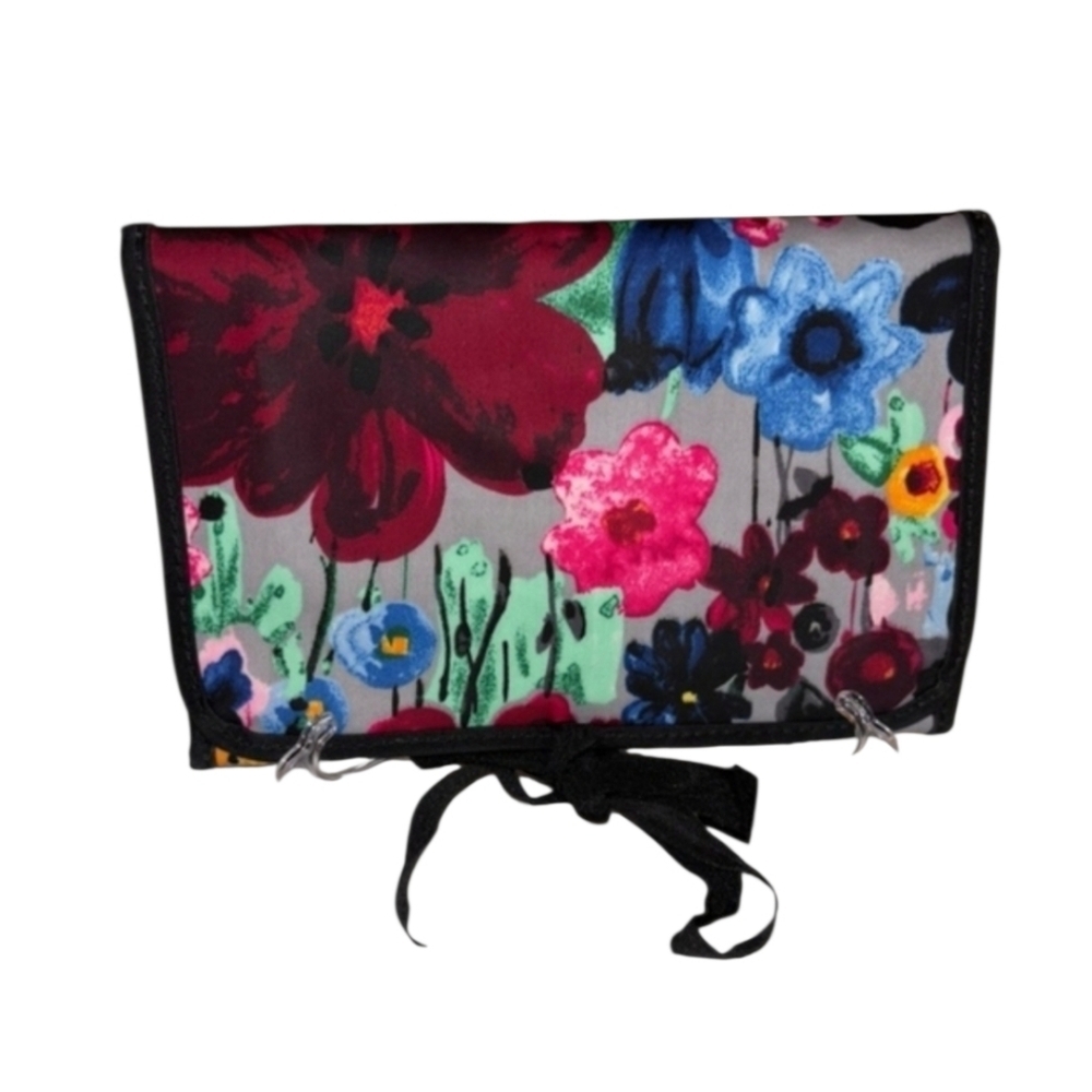 Thirty-One Floral Cosmetic Bag - Red, Blue, Pink - Picture 9 of 10